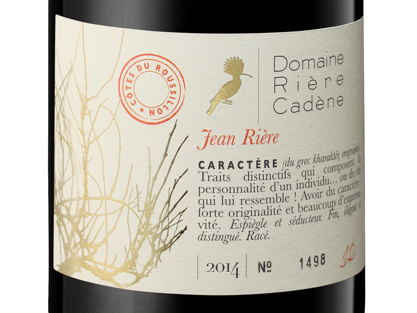 Jean Riere Rouge Red Domaine Riere Cadene